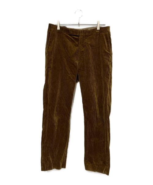 AURALEE（オーラリー）AURALEE (オーラリー) WASHED CORDUROY TAPERED SLACKS ブラウン サイズ:5の古着・服飾アイテム