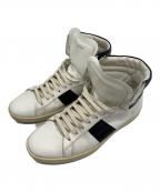 Saint Laurent Parisサンローランパリ）の古着「ハイカットスニーカー」｜ホワイト×ブラック