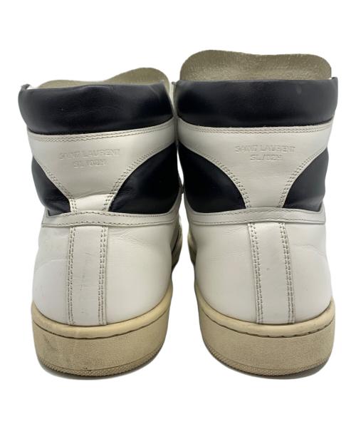 Saint Laurent Paris（サンローランパリ）Saint Laurent Paris (サンローランパリ) ハイカットスニーカー ホワイト×ブラック サイズ:40の古着・服飾アイテム