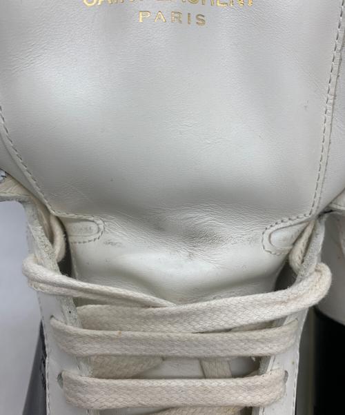 Saint Laurent Paris（サンローランパリ）Saint Laurent Paris (サンローランパリ) ハイカットスニーカー ホワイト×ブラック サイズ:40の古着・服飾アイテム