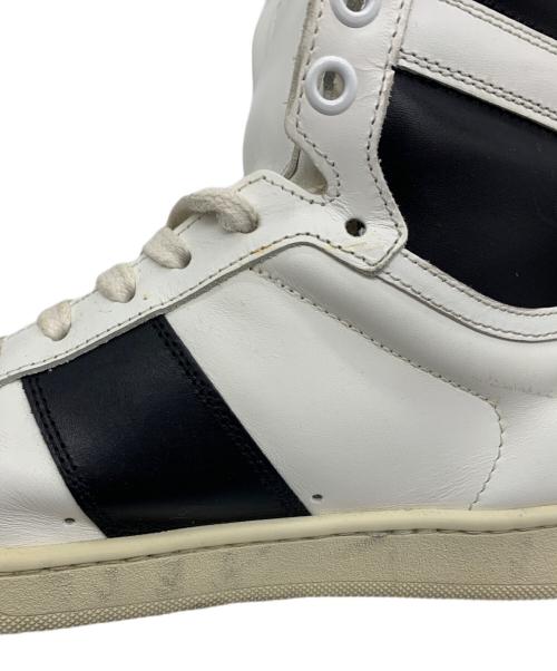 Saint Laurent Paris（サンローランパリ）Saint Laurent Paris (サンローランパリ) ハイカットスニーカー ホワイト×ブラック サイズ:40の古着・服飾アイテム