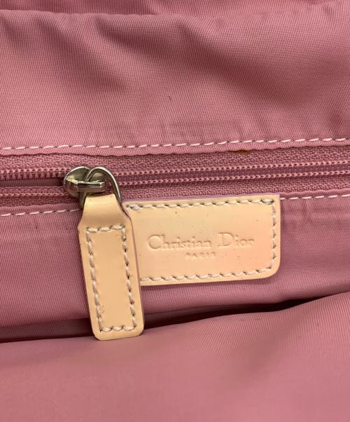 Christian Dior（クリスチャン ディオール）Christian Dior (クリスチャン ディオール) トロッター ハンドバッグ ピンク×ホワイトの古着・服飾アイテム