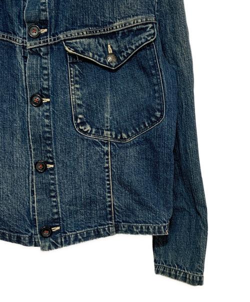 45rpm（45アールピーエム）45rpm (45アールピーエム) コンチョボタン ビッグポケット デニムジャケット インディゴブルー サイズ:5の古着・服飾アイテム