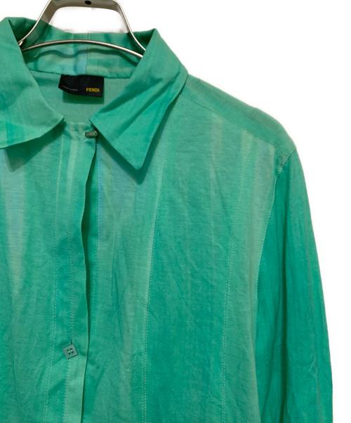FENDI（フェンディ）FENDI (フェンディ) 長袖シャツ グリーン サイズ:40 未使用品の古着・服飾アイテム