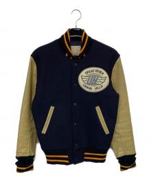 climb High（クライムハイ）の古着「スタジャン」｜ネイビー×ベージュ