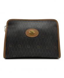 Christian Dior（クリスチャン ディオール）の古着「ハニカムパターン クラッチバッグ」｜ブラウン