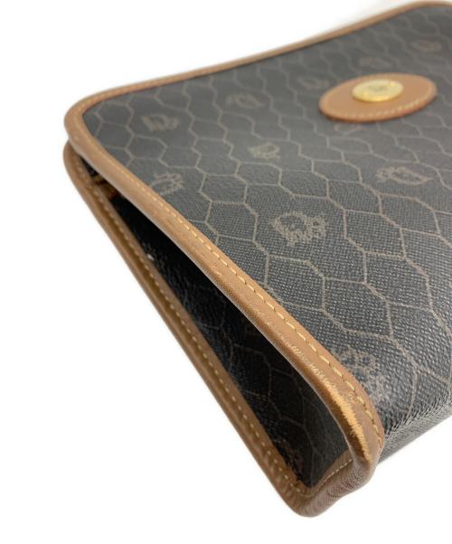 Christian Dior（クリスチャン ディオール）Christian Dior (クリスチャン ディオール) ハニカムパターン クラッチバッグ ブラウンの古着・服飾アイテム