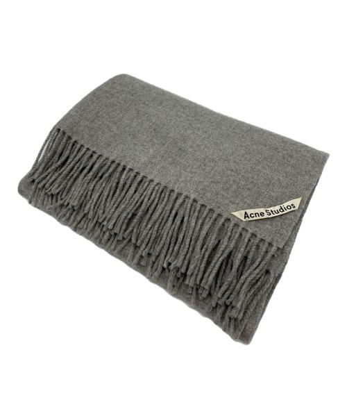 Acne studios（アクネ ストゥディオズ）ACNE STUDIOS (アクネ ストゥディオズ) WOOLマフラー グレーの古着・服飾アイテム