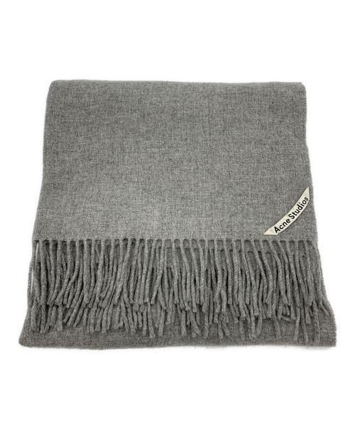 Acne studios（アクネ ストゥディオズ）ACNE STUDIOS (アクネ ストゥディオズ) WOOLマフラー グレーの古着・服飾アイテム