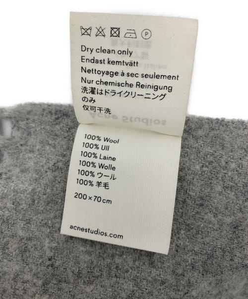 Acne studios（アクネ ストゥディオズ）ACNE STUDIOS (アクネ ストゥディオズ) WOOLマフラー グレーの古着・服飾アイテム