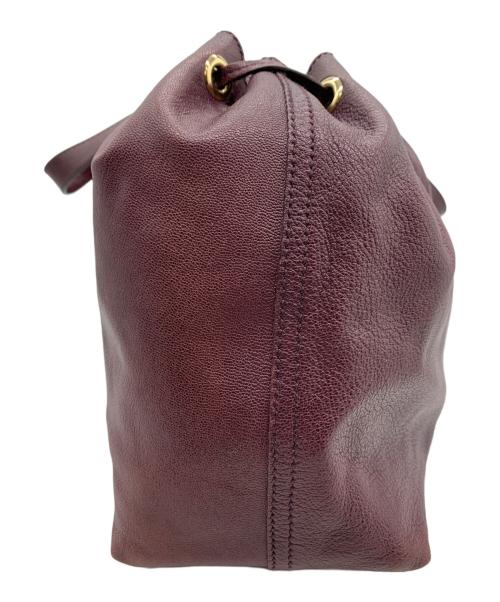 Yves Saint Laurent（イヴサンローラン）Yves Saint Laurent (イヴサンローラン) サックダブルトートバッグ パープルの古着・服飾アイテム