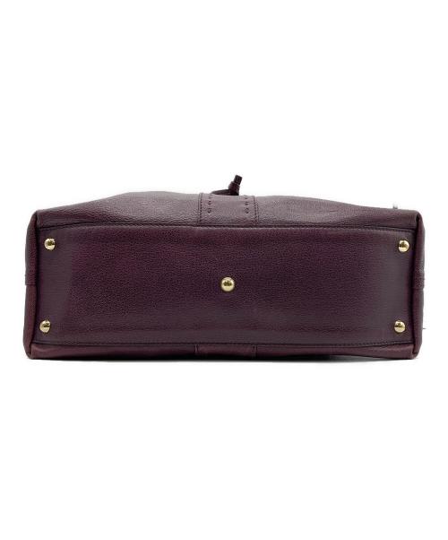 Yves Saint Laurent（イヴサンローラン）Yves Saint Laurent (イヴサンローラン) サックダブルトートバッグ パープルの古着・服飾アイテム