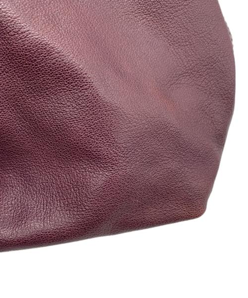 Yves Saint Laurent（イヴサンローラン）Yves Saint Laurent (イヴサンローラン) サックダブルトートバッグ パープルの古着・服飾アイテム