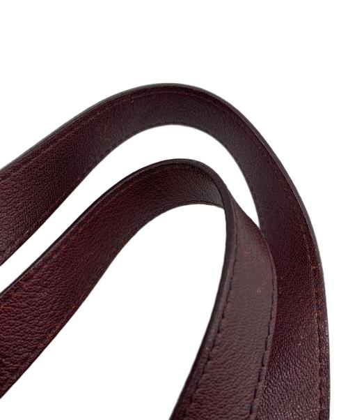 Yves Saint Laurent（イヴサンローラン）Yves Saint Laurent (イヴサンローラン) サックダブルトートバッグ パープルの古着・服飾アイテム