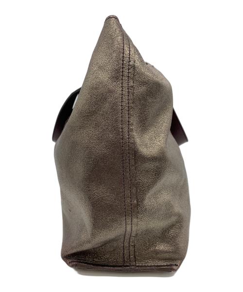 Yves Saint Laurent（イヴサンローラン）Yves Saint Laurent (イヴサンローラン) サックダブルトートバッグ パープルの古着・服飾アイテム