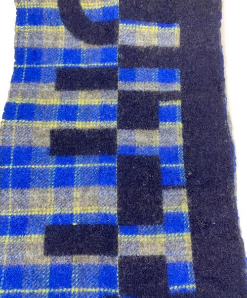 LOUIS VUITTON（ルイ ヴィトン）LOUIS VUITTON (ルイ ヴィトン) エシャルプ・チェックウィズルイ ブルー×ネイビーの古着・服飾アイテム