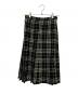 BURBERRY LONDON（バーバリーロンドン）の古着「プリーツラップスカート」｜ブラック