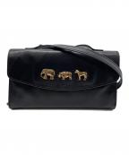 ear PAPILLONNERイアパピヨネ）の古着「ショルダーウォレット」｜ブラック