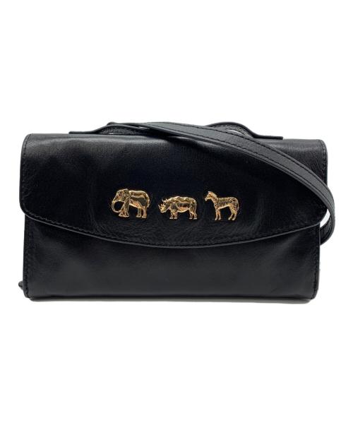 ear PAPILLONNER（イアパピヨネ）ear PAPILLONNER (イアパピヨネ) ショルダーウォレット ブラック 未使用品の古着・服飾アイテム