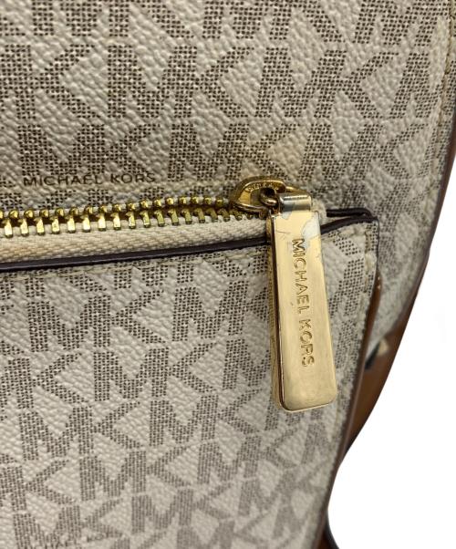 MICHAEL KORS（マイケルコース）MICHAEL KORS (マイケル・コース) ADINA バックパック ベージュ×ブラウンの古着・服飾アイテム
