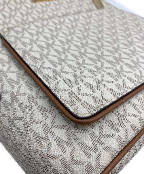 MICHAEL KORS（マイケルコース）MICHAEL KORS (マイケル・コース) ADINA バックパック ベージュ×ブラウンの古着・服飾アイテム