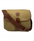 HUNTING WORLDハンティングワールド）の古着「ショルダーバッグ」｜カーキ×ブラウン