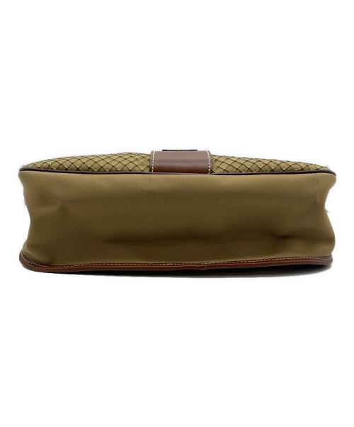 HUNTING WORLD（ハンティングワールド）HUNTING WORLD (ハンティングワールド) ショルダーバッグ カーキ×ブラウンの古着・服飾アイテム