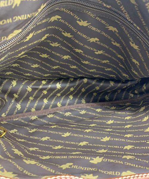 HUNTING WORLD（ハンティングワールド）HUNTING WORLD (ハンティングワールド) ショルダーバッグ カーキ×ブラウンの古着・服飾アイテム