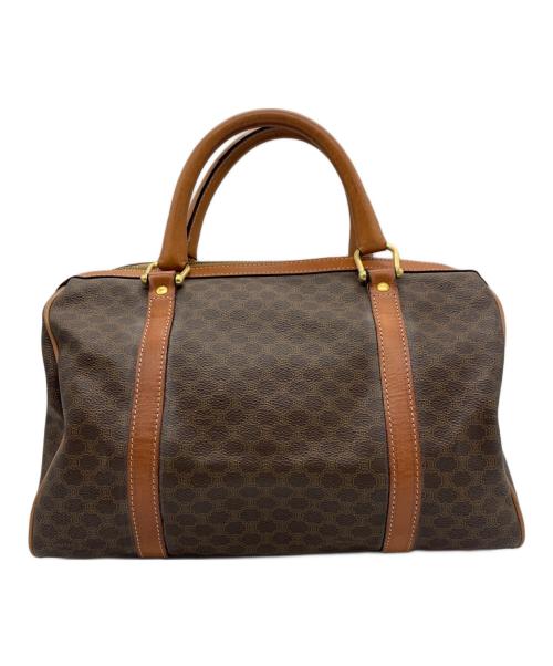 CELINE（セリーヌ）CELINE (セリーヌ) マカダム ミニボストンバッグ ブラウンの古着・服飾アイテム