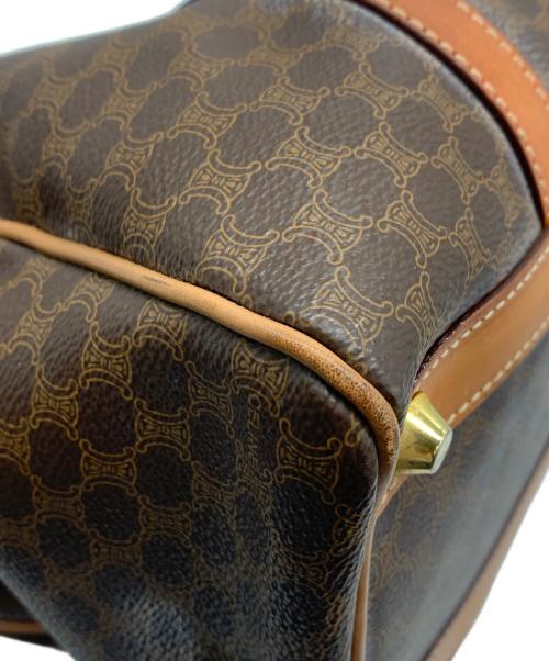CELINE（セリーヌ）CELINE (セリーヌ) マカダム ミニボストンバッグ ブラウンの古着・服飾アイテム