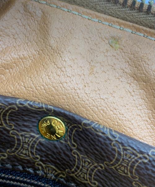 CELINE（セリーヌ）CELINE (セリーヌ) マカダム ミニボストンバッグ ブラウンの古着・服飾アイテム