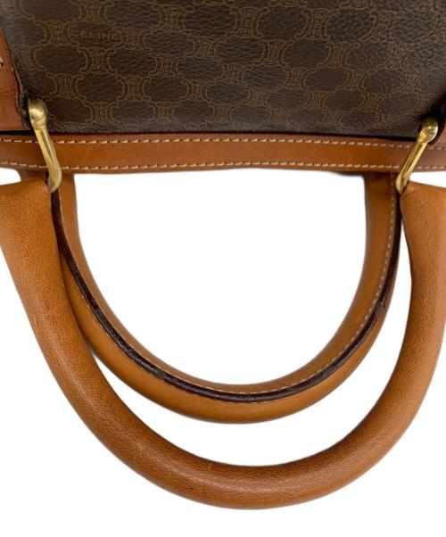 CELINE（セリーヌ）CELINE (セリーヌ) マカダム ミニボストンバッグ ブラウンの古着・服飾アイテム