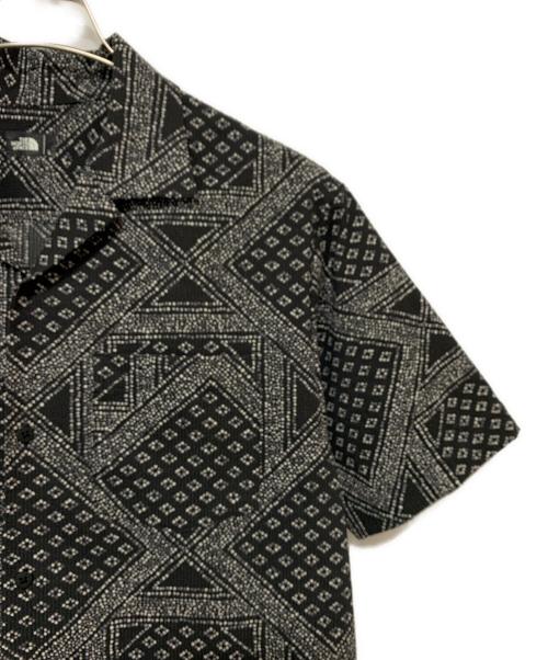 THE NORTH FACE（ザ ノース フェイス）THE NORTH FACE (ザ ノース フェイス) S/S Dot Air Shirt ブラック サイズ:Ｌの古着・服飾アイテム