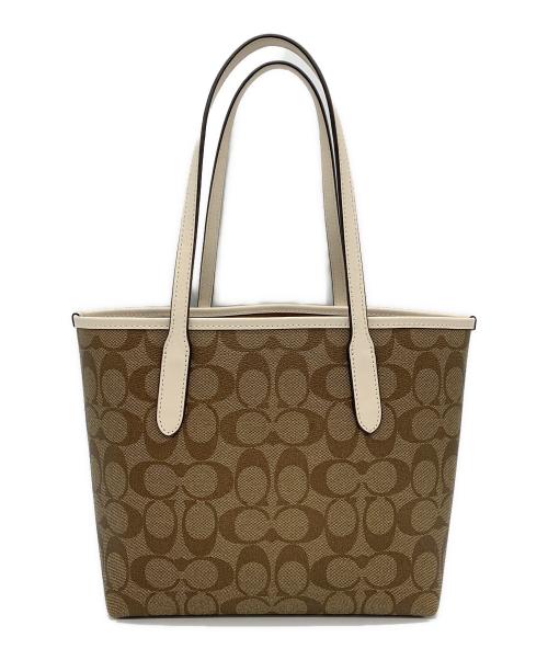 COACH（コーチ）COACH (コーチ) シティートート シグネチャー キャンパス・ホース アンド スレイ キングラム カーキの古着・服飾アイテム