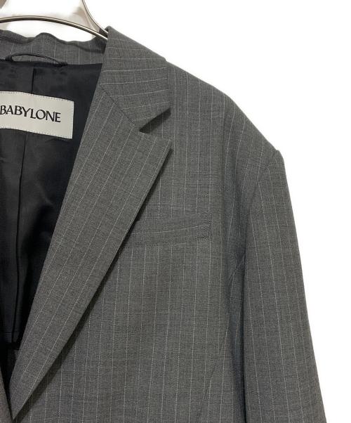 BABYLONE（バビロン）BABYLONE (バビロン) シングルオーバージャケット グレー サイズ:Ｆの古着・服飾アイテム