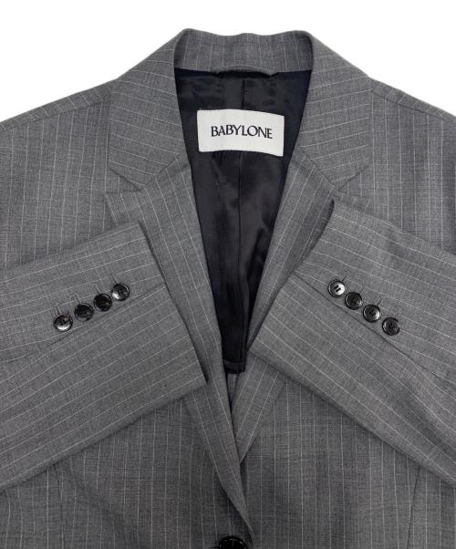 BABYLONE（バビロン）BABYLONE (バビロン) シングルオーバージャケット グレー サイズ:Ｆの古着・服飾アイテム
