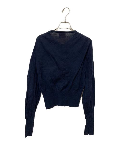 Vivienne Westwood RED LABEL（ヴィヴィアンウエストウッドレッドレーベル）Vivienne Westwood RED LABEL (ヴィヴィアンウエストウッドレッドレーベル) 薄手カーディガン ネイビー サイズ:Ｍの古着・服飾アイテム