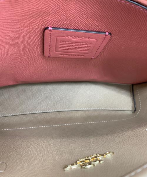 COACH（コーチ）COACH (コーチ) モリー トート 25 ジャガードウィズストライプ ピンクベージュの古着・服飾アイテム