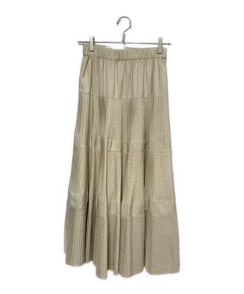 BEARDSLEY（ビアズリー）BEARDSLEY (ビアズリー) プリーツスカート アイボリー サイズ:FREEの古着・服飾アイテム