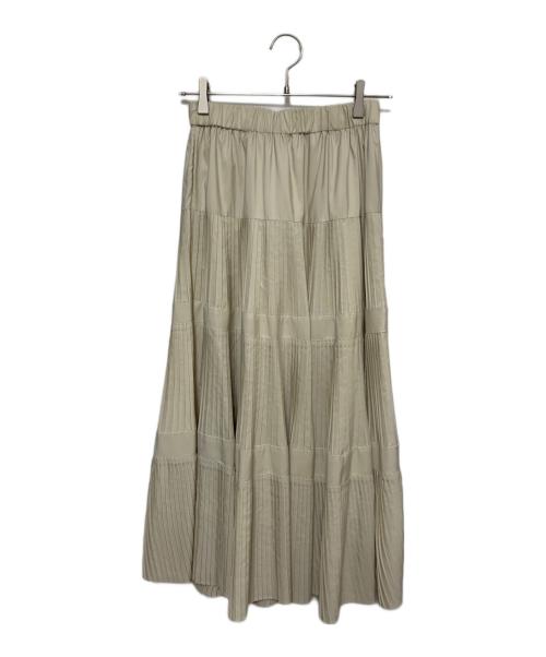 BEARDSLEY（ビアズリー）BEARDSLEY (ビアズリー) プリーツスカート アイボリー サイズ:FREEの古着・服飾アイテム