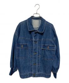 BEARDSLEY（ビアズリー）の古着「袖パフデニムジャケット」｜インディゴ