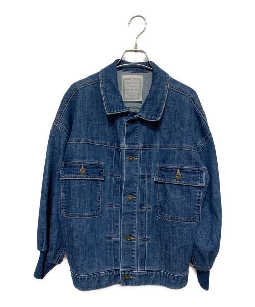 BEARDSLEY（ビアズリー）BEARDSLEY (ビアズリー) 袖パフデニムジャケット インディゴ サイズ:FREEの古着・服飾アイテム