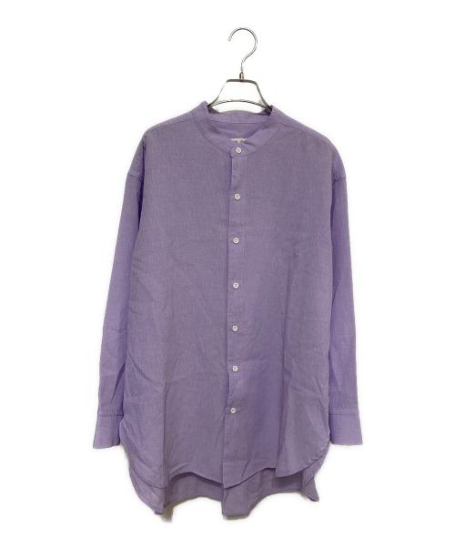 BEARDSLEY（ビアズリー）BEARDSLEY (ビアズリー) サラッとシャツ パープル サイズ:FREEの古着・服飾アイテム