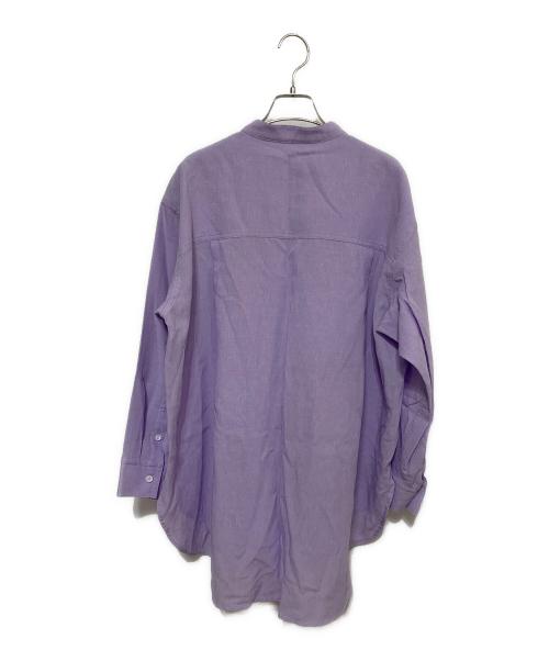 BEARDSLEY（ビアズリー）BEARDSLEY (ビアズリー) サラッとシャツ パープル サイズ:FREEの古着・服飾アイテム