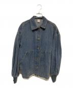 BEARDSLEYビアズリー）の古着「ソデパフカバーオール」｜ブルー