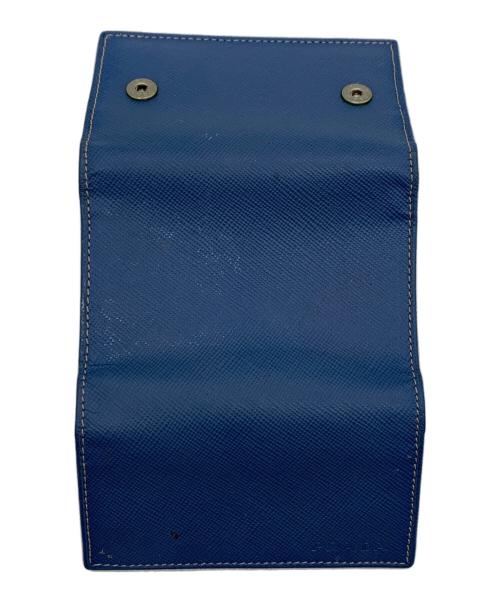 PRADA（プラダ）PRADA (プラダ) DEPOS SAFFIANOキーケース ブルーの古着・服飾アイテム