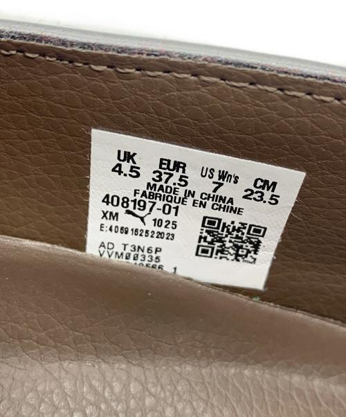 PUMA（プーマ）PUMA (プーマ) バレエシューズ ダークブラウン×シルバー サイズ:23.5の古着・服飾アイテム