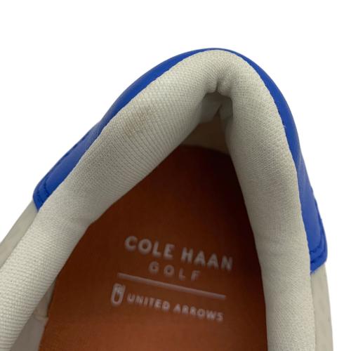 COLE HAAN（コールハーン）COLE HAAN (コールハーン) ゴルフシューズ ホワイト×ブルー サイズ:27.5 未使用品の古着・服飾アイテム