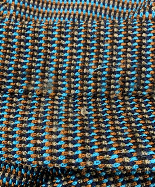 TOGA PULLA（トーガ プルラ）TOGA PULLA (トーガ プルラ) 編込みニット ブルー×ブラウン サイズ:36の古着・服飾アイテム