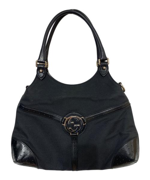 GUCCI（グッチ）GUCCI (グッチ) ハンドバッグ ブラックの古着・服飾アイテム